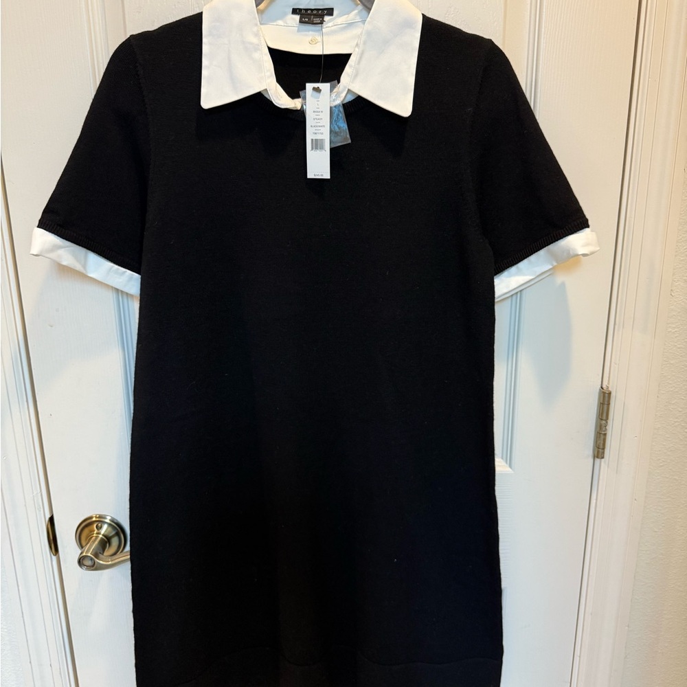 Theory Black and White dress